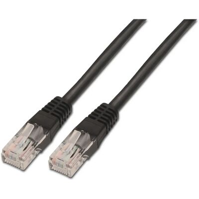 AISENS A135-0258 Network Cable - 1m, Black, Cat6 U/UTP AISENS A135-0258 Network Cable - 1m, Black, Cat6 U/UTP