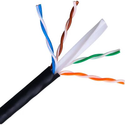 AISENS A135-0263 Network Cable - Waterproof Black 100m - Cat6 AISENS A135-0263 Network Cable - Waterproof Black 100m - Cat6