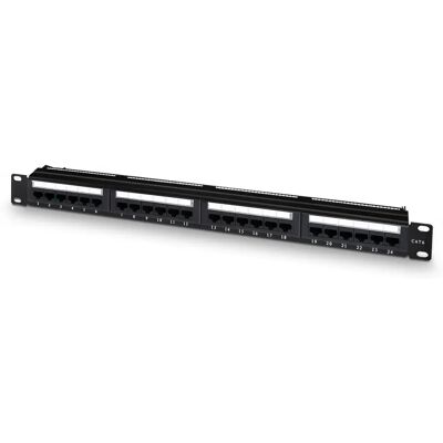 Aisens A141-0308 Painel de Patch - 24 Portas - 1U - Preto Aisens A141-0308 Painel de Patch - 24 Portas - 1U - Preto