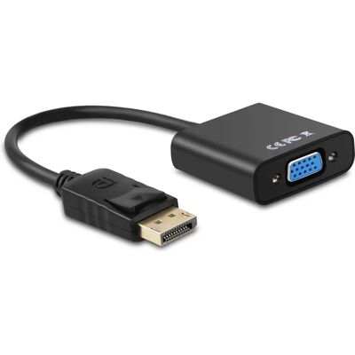 Adapter DisplayPort do SVGA Aisens A125-0367 Czarny - 15cm Adapter DisplayPort do SVGA Aisens A125-0367 Czarny - 15cm