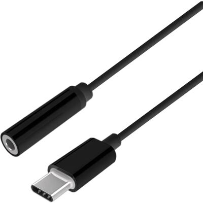 Adapter USB-C na 3,5 mm AISENS A109-0385 - Czarny Adapter USB-C na 3,5 mm AISENS A109-0385 - Czarny