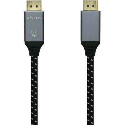 Kabel DisplayPort AISENS A149-0438 - 3m Czarny/Szary Kabel DisplayPort AISENS A149-0438 - 3m Czarny/Szary