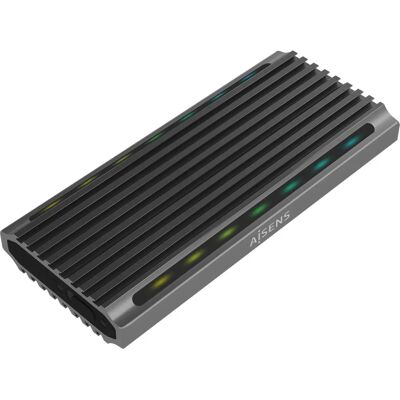 Aisens ASM2-RGB011GR SSD ház - USB 3.2, Alumínium Aisens ASM2-RGB011GR SSD ház - USB 3.2, Alumínium