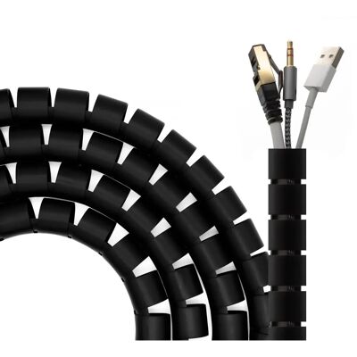 Aisens A151-0604 Spiral Kabelorganizer - Svart Aisens A151-0604 Spiral Kabelorganizer - Svart