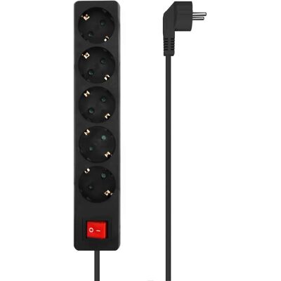 Aisens A154-0652 Power Extension - 5 Outlets, 1.4m, Black Aisens A154-0652 Power Extension - 5 Outlets, 1.4m, Black