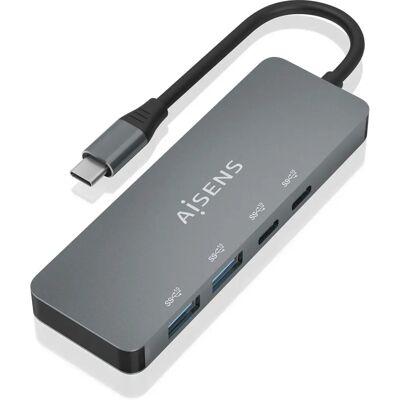 Aisens A109-0694 Gris Concentrador USB - USB 3.2 Gen 2 (3.1 Gen 2) Dispositivo Aisens A109-0694 Gris Concentrador USB - USB 3.2 Gen 2 (3.1 Gen 2) Dispositivo