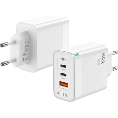 Aisens 65W Seinälaturi - Nopea Yleiskäyttöinen USB-C & USB-A Aisens 65W Seinälaturi - Nopea Yleiskäyttöinen USB-C & USB-A