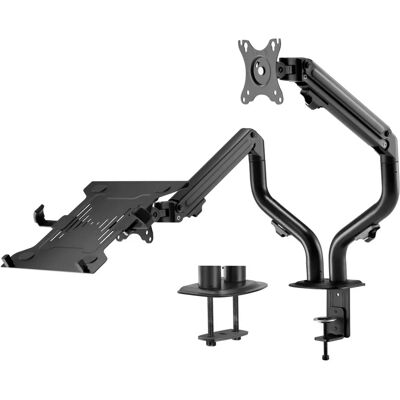 Soporte de monitor Aisens DTL32TSR-195 - Ajustable, Negro, 17-32" Soporte de monitor Aisens DTL32TSR-195 - Ajustable, Negro, 17-32"