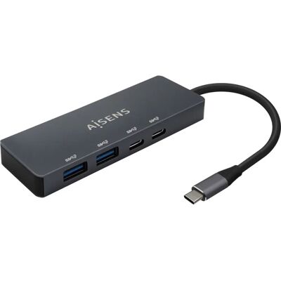Hub USB Aisens A109-0744 - 4 Ports, Type-C, 15cm Hub USB Aisens A109-0744 - 4 Ports, Type-C, 15cm