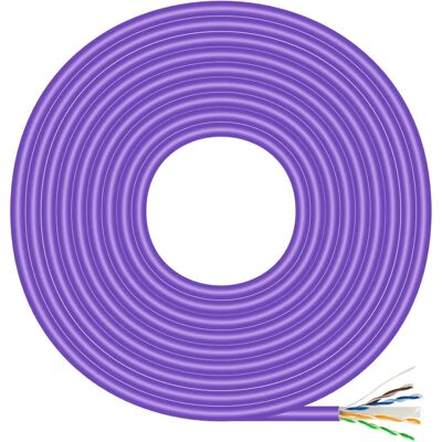 AISENS A135-0747 Networking Cable - Violet - 100m - Cat6 U/UTP AISENS A135-0747 Networking Cable - Violet - 100m - Cat6 U/UTP