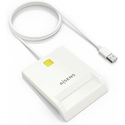 Lecteur de Cartes Intelligentes AISENS ASCR-SN07-W USB 2.0 - Intérieur - Publicité Lecteur de Cartes Intelligentes AISENS ASCR-SN07-W USB 2.0 - Intérieur - Publicité