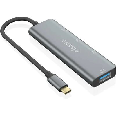 Aisens A109-0764 Hub USB - Gris, 4 Ports, Câble 15cm - Publicité Aisens A109-0764 Hub USB - Gris, 4 Ports, Câble 15cm - Publicité