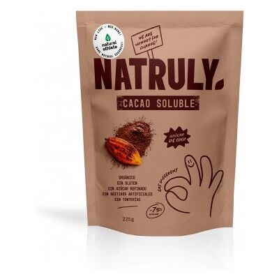 Natruly - Cacao soluble orgánico - 225g - Chocolate en polvo para beber Natruly - Cacao soluble orgánico - 225g - Chocolate en polvo para beber