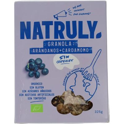 Natruly Granola Orgánica Arándanos y Cardamomo - Superalimento para el Desayuno Natruly Granola Orgánica Arándanos y Cardamomo - Superalimento para el Desayuno