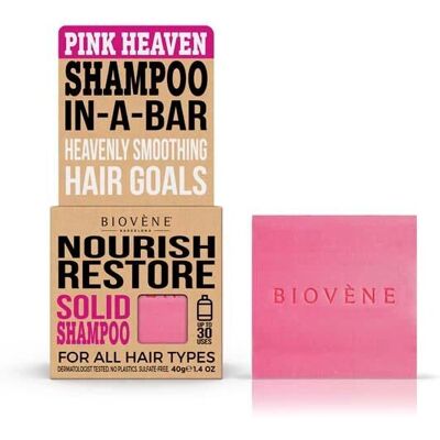 Biovène - BV-SSB1 - Pink Heaven - 40 g - Festes Shampoo Biovène - BV-SSB1 - Pink Heaven - 40 g - Festes Shampoo