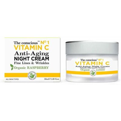 Crème de Nuit à la Vitamine C de The Conscious - Anti-Âge, Végane, 50ml - Publicité Crème de Nuit à la Vitamine C de The Conscious - Anti-Âge, Végane, 50ml - Publicité