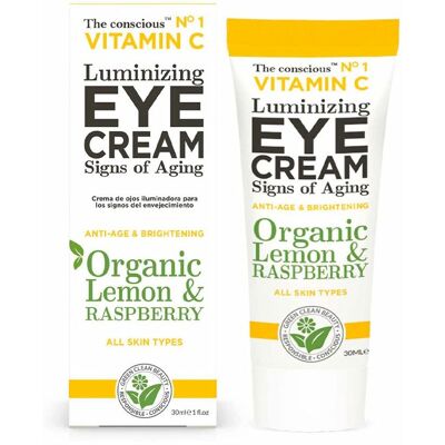 The Conscious Vitamine C Crème Contour des Yeux Citron Framboise Bio - Crème contour des yeux - Publicité The Conscious Vitamine C Crème Contour des Yeux Citron Framboise Bio - Crème contour des yeux - Publicité
