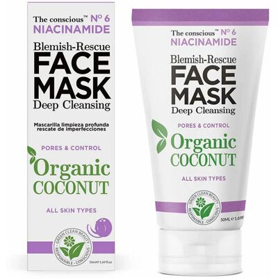 The Conscious Organiczne Maseczka z Kokosem i Niacynamidem - Blemish Rescue - 50ml The Conscious Organiczne Maseczka z Kokosem i Niacynamidem - Blemish Rescue - 50ml