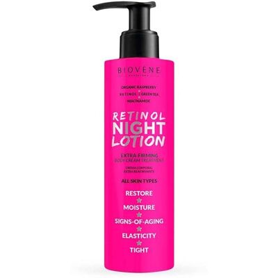 Lotion de Nuit au Rétinol Biovène - Crème pour le Corps - Anti-âge pour Femmes - Publicité Lotion de Nuit au Rétinol Biovène - Crème pour le Corps - Anti-âge pour Femmes - Publicité