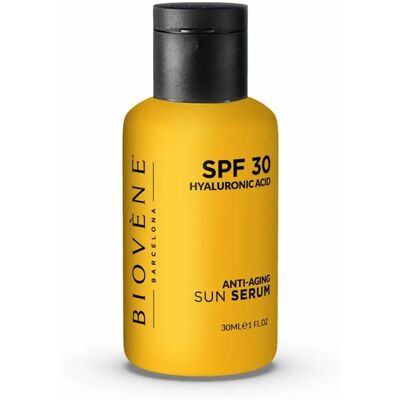 Biovène Hyaluronisch Anti-Aging Zonserum SPF 30 - Zonnebrandcrème Biovène Hyaluronisch Anti-Aging Zonserum SPF 30 - Zonnebrandcrème