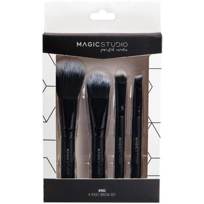 Ensemble de Pinceaux de Maquillage Magic Studio - Outils Cosmétiques Premium - Publicité Ensemble de Pinceaux de Maquillage Magic Studio - Outils Cosmétiques Premium - Publicité