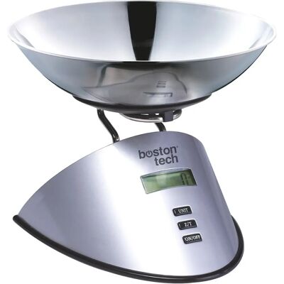 Báscula Digital de Cocina Boston Tech - Acero Inoxidable, 5kg Báscula Digital de Cocina Boston Tech - Acero Inoxidable, 5kg