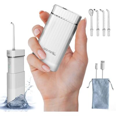 Irrigador portátil Aquapik Mini de Bostontech - 4 boquillas, USB-C, 3 velocidades Irrigador portátil Aquapik Mini de Bostontech - 4 boquillas, USB-C, 3 velocidades