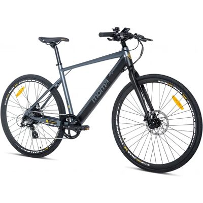 Momabikes E-ROAD PRO 28 - Vélo électrique urbain avec Shimano, freins à disque hydrauliques - Publicité Momabikes E-ROAD PRO 28 - Vélo électrique urbain avec Shimano, freins à disque hydrauliques - Publicité