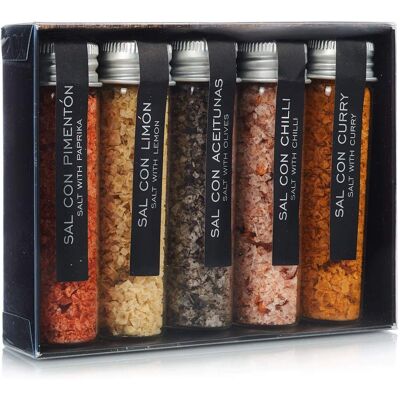 La Chinata Mini Coffret de Sels Épicés - Épices - Publicité La Chinata Mini Coffret de Sels Épicés - Épices - Publicité