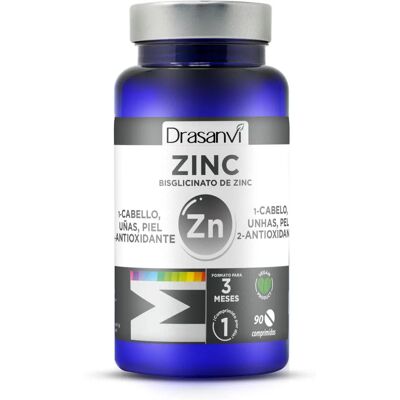 Drasanvi Zink Bisglycinate - 90 Tabletten - Nahrungsergänzung Drasanvi Zink Bisglycinate - 90 Tabletten - Nahrungsergänzung