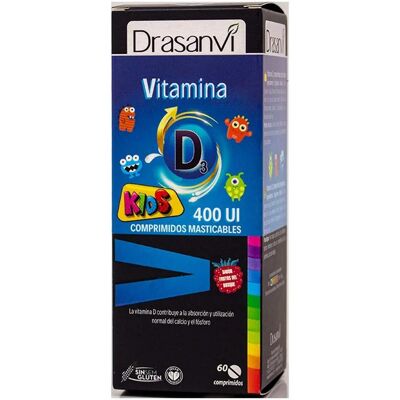 Drasanvi Vitamin D3 400 IU Kinder - Ergänzung für Knochen & Stimmung Drasanvi Vitamin D3 400 IU Kinder - Ergänzung für Knochen & Stimmung