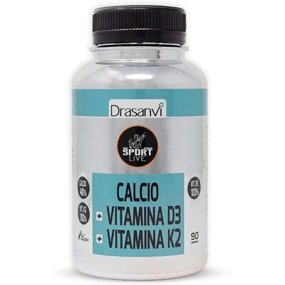 Drasanvi Calcium Vitamin D3+K2 Sport Live 90 Tabletten Drasanvi Calcium Vitamin D3+K2 Sport Live 90 Tabletten