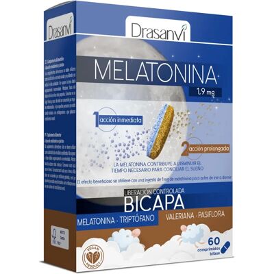 Drasanvi Melatonin Zweischicht-Retard 60 Tabletten Drasanvi Melatonin Zweischicht-Retard 60 Tabletten