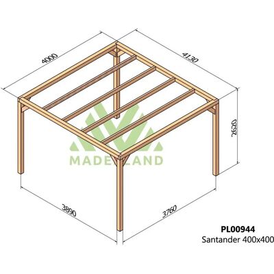 Pérgola de Madera Laminada Santander - Gardeneas - Pergola Pérgola de Madera Laminada Santander - Gardeneas - Pergola