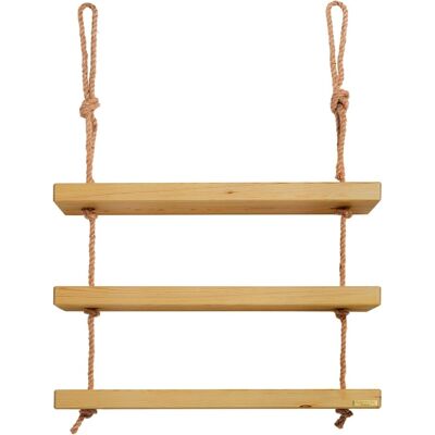 Estantería colgante de madera natural Hannun - 3 baldas Estantería colgante de madera natural Hannun - 3 baldas