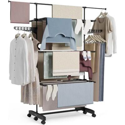 Tendedero Vertical Newlux - Ahorrador de espacio, Plegable, Extensible Tendedero Vertical Newlux - Ahorrador de espacio, Plegable, Extensible
