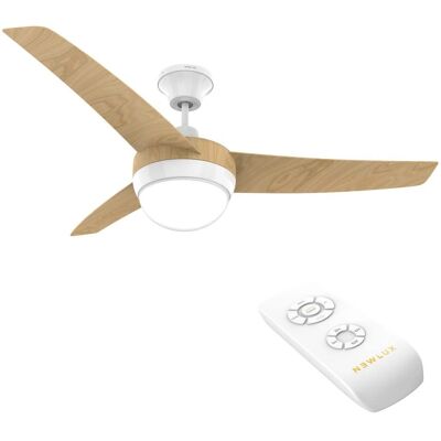 Ventilador de Techo Newlux W420 - Marrón - Luz LED, Mando, 3 Velocidades Ventilador de Techo Newlux W420 - Marrón - Luz LED, Mando, 3 Velocidades