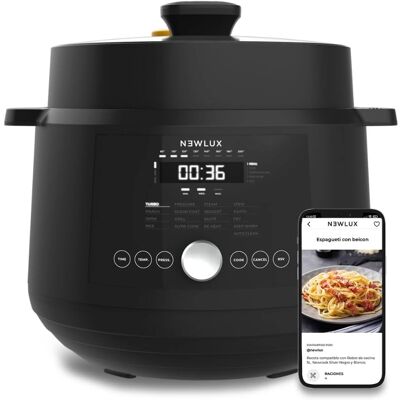 Olla Eléctrica SmartChef V600 6L - 17 Programas, Presión, Vapor, Negro Olla Eléctrica SmartChef V600 6L - 17 Programas, Presión, Vapor, Negro