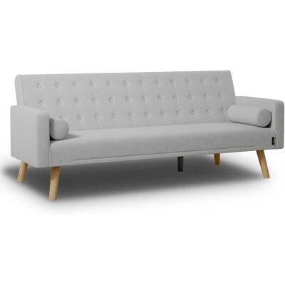 Nalui - Sofá cama 3 plazas convertible - Gris Nalui - Sofá cama 3 plazas convertible - Gris