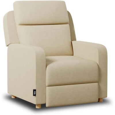 Nalui - Sillón Reclinable - Madera de Eucalipto, Tela Beige Nalui - Sillón Reclinable - Madera de Eucalipto, Tela Beige