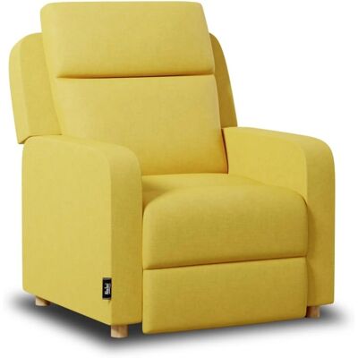 NALUI Sillón Mostaza de Tela - Sillón Reclinable NALUI Sillón Mostaza de Tela - Sillón Reclinable