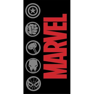Serviette de Plage en Coton Avengers - Douce, 140x70cm - Publicité Serviette de Plage en Coton Avengers - Douce, 140x70cm - Publicité