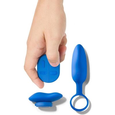 Platanomelón Mobi vibrador - Para casais com controle remoto - Azul Platanomelón Mobi vibrador - Para casais com controle remoto - Azul