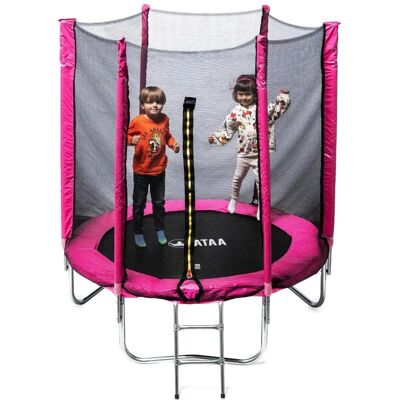 ATAA Rosa 185cm Trampolim Infantil - Brincadeira Segura ATAA Rosa 185cm Trampolim Infantil - Brincadeira Segura