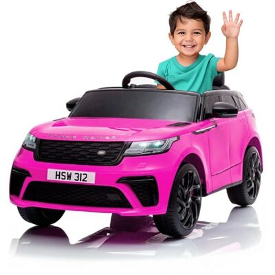 Voiture Électrique Land Rover Velar 12V Rose - Enfants - Publicité Voiture Électrique Land Rover Velar 12V Rose - Enfants - Publicité