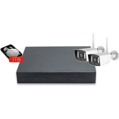 Energeeks Guardian III NVR de 8 canales con 2 cámaras fijas exteriores - Grabador de videovigilancia Energeeks Guardian III NVR de 8 canales con 2 cámaras fijas exteriores - Grabador de videovigilancia