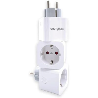 Energeeks Modelo EW009MC Tomada WiFi Inteligente - Pacote 3 Transparente Energeeks Modelo EW009MC Tomada WiFi Inteligente - Pacote 3 Transparente