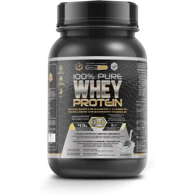 HEALTHYFUSION - Proteína de suero con colágeno y magnesio - 1000g Galletas HEALTHYFUSION - Proteína de suero con colágeno y magnesio - 1000g Galletas