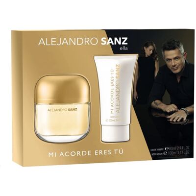 Ensemble de Parfums Alejandro Sanz Mi acorde eres tú 2 pièces - Publicité Ensemble de Parfums Alejandro Sanz Mi acorde eres tú 2 pièces - Publicité