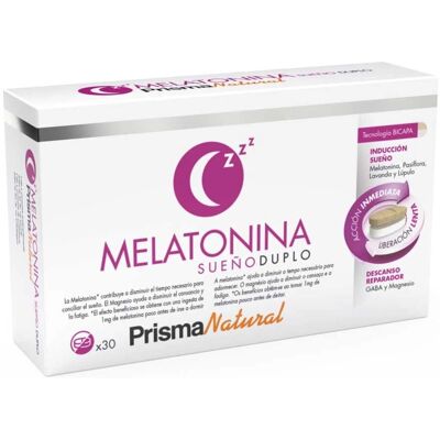 Prisma Natural Melatonina Sueño Doble - Complemento Alimenticio Prisma Natural Melatonina Sueño Doble - Complemento Alimenticio